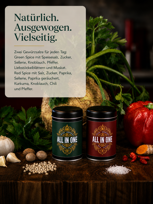 All in One Gewürzsalz - Green & Red Spice