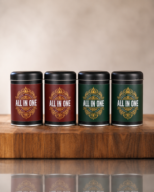 All in One Gewürzsalz Liebhaberset – 2× Green Spice & 2× Red Spice